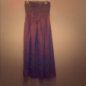 Strapless dress women’s size medium- large